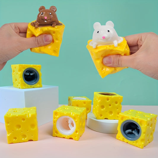 3pcs Cheese Mouse Squeeze Toys